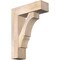 Ekena Millwork Balboa Block Smooth Bracket w/ Offset Brace, Douglas Fir, 7 1/2"W x 24"D x 32"H BKT0806X24X32BOA05SDF - alternate 1